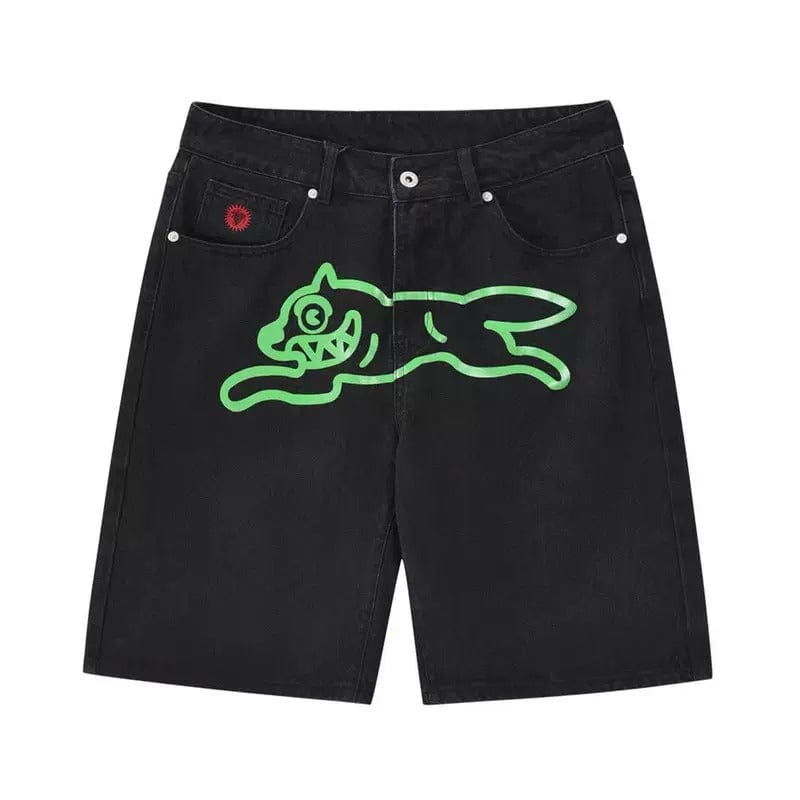 ChampKickz Jeans 32 / Black / Green BBC - Classic Shorts