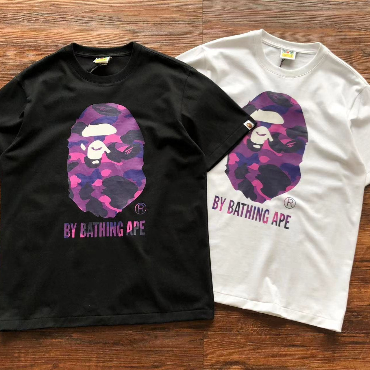 ChampKickz T-Shirt B@PE T-SHIRT - 'P*rple Camo'