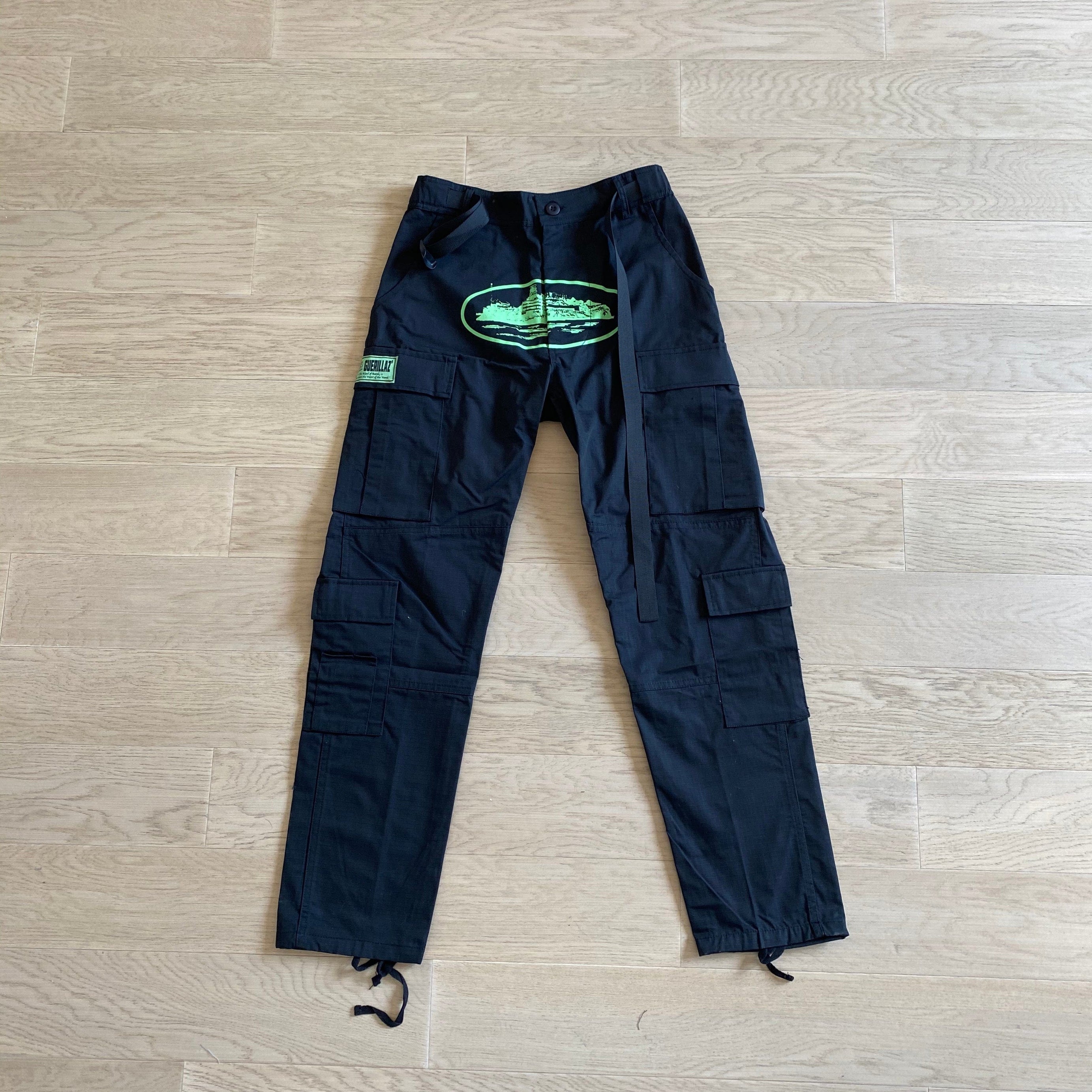 ChampKickz C*rteiz CARGO PANTS - GREEN LOGO