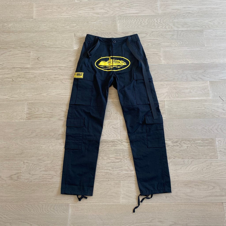 ChampKickz C*rteiz CARGO PANTS - YELLOW LOGO