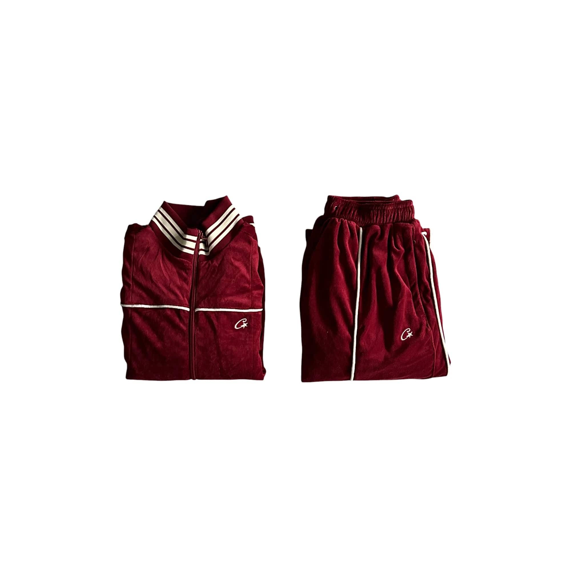 ChampKickz Tracksuit C*rteiz Tracksuit - 'Red Velour'