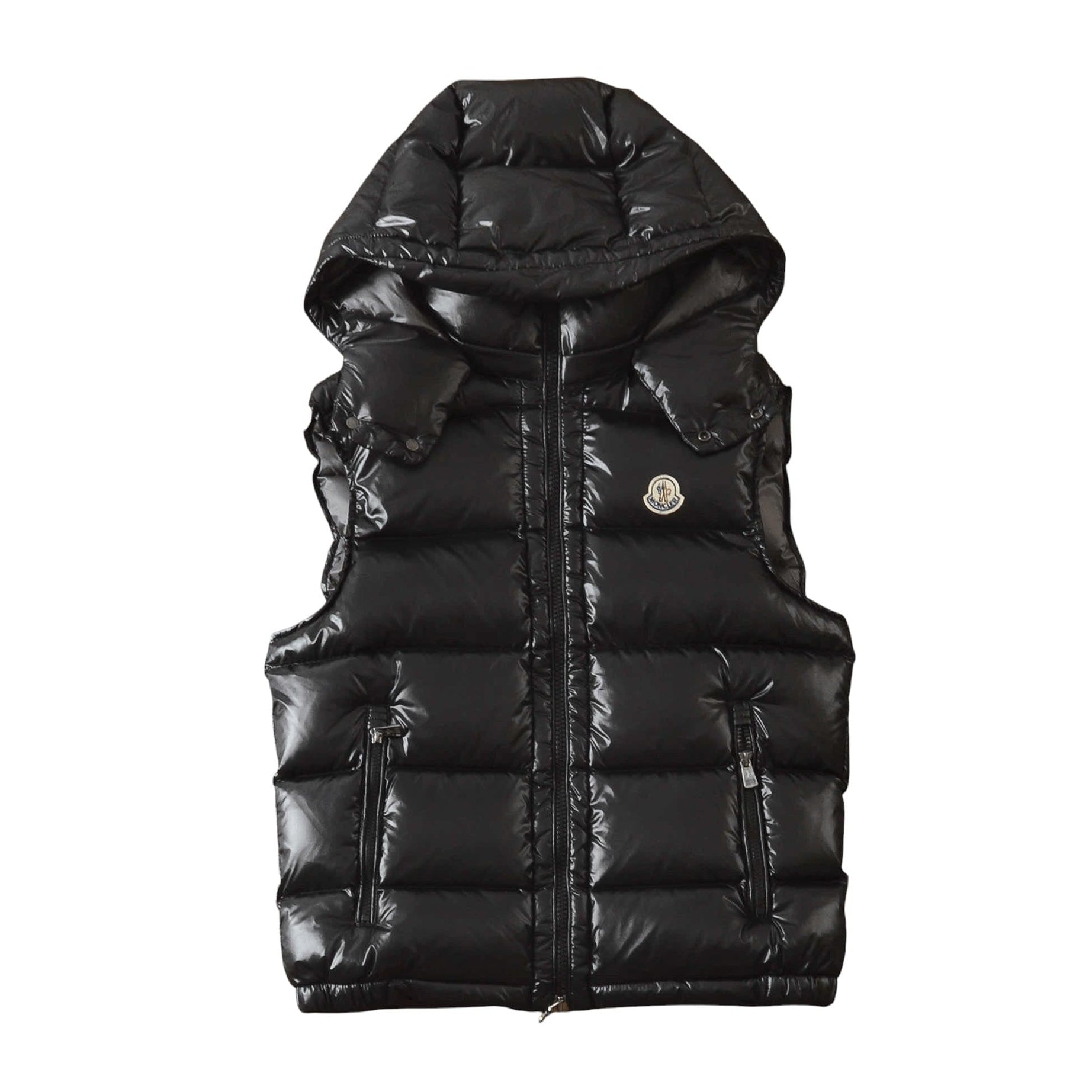 ChampKickz Down Vest Size 1 (XS) M*ncler Down Vest - 'Tibb Shiny Black'