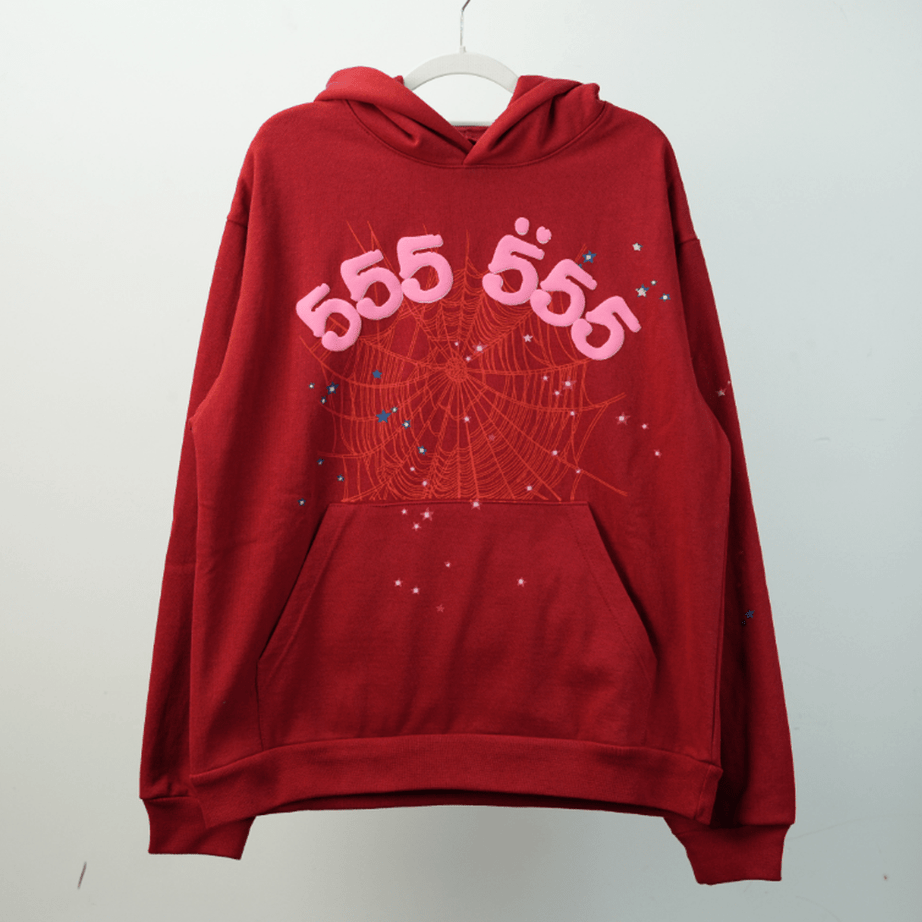 ChampKickz SP5D*R - Angel Number 555 Red Hoodie