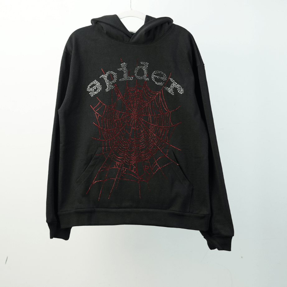 ChampKickz SP5D*R - Web Rhinestone Black Hoodie