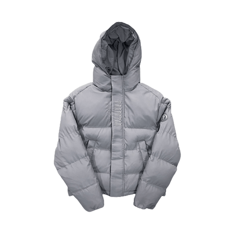 ChampKickz Jacket Tr@pStar DECODED PUFFER JACKET 2.0 - 'Grey'