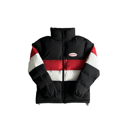 ChampKickz Jacket Tr@pStar HYPERDRIVE PUFFER JACKET 2.0 - 'Black/Red/White'